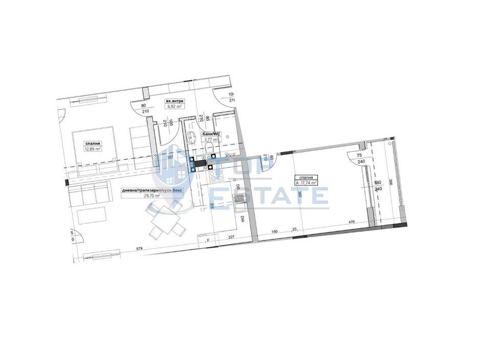 Продава се Тристаен апартамент в Велико Търново, Бузлуджа - 115 кв.м за 1055 €/кв.м - Снимка #4