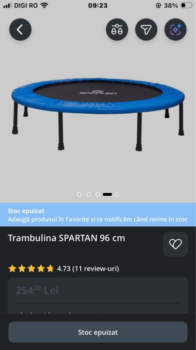 Trambulina Spartan 96 cm