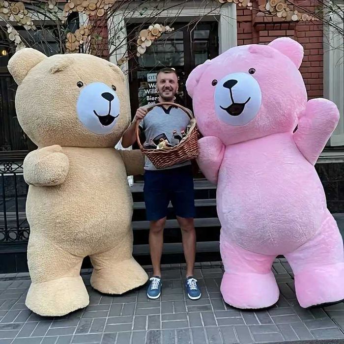 Гигантски надуваем Костюм на Мики маус Мини маус 1,9м за парти