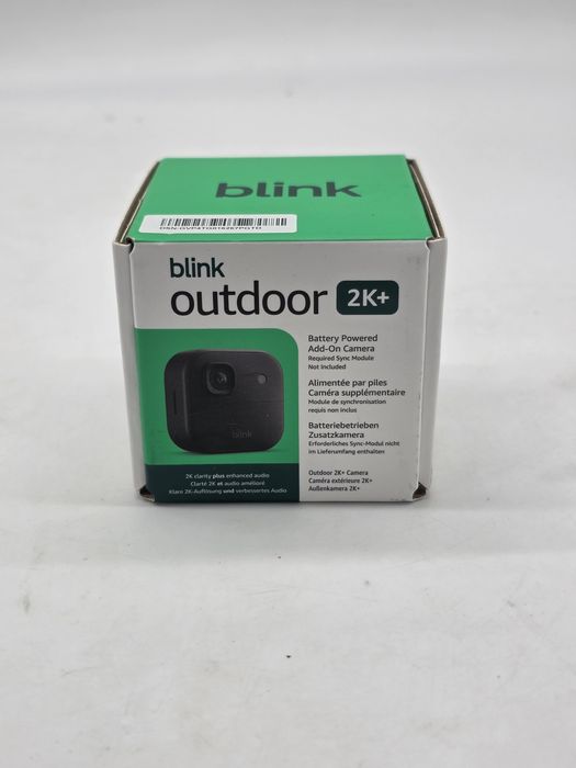 Camera de supraveghere Blink 2K+ exterior, IP65, wireless, zoom 4x, negru, SIGILATA