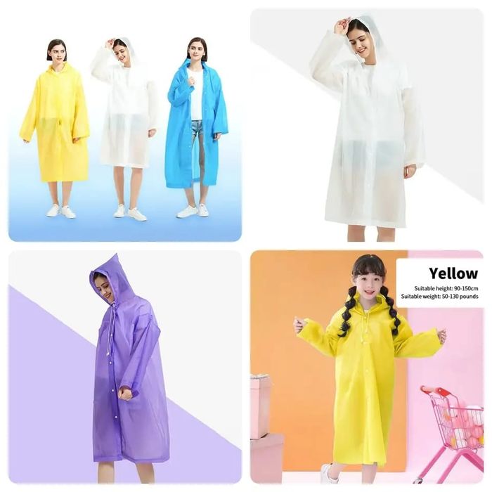 Цельнокроеный дождевик.