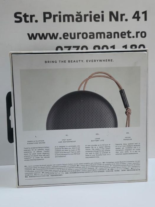 Boxa portabila Bang & Olufsen Beosound A1 2nd Gen, Black -P-