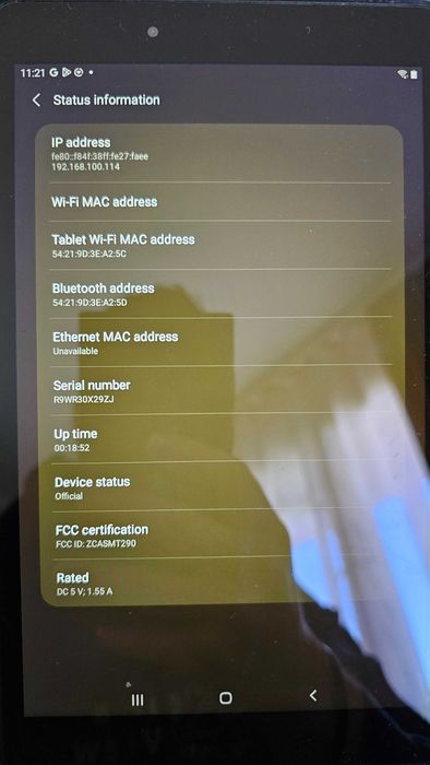 Samsung Galaxy Tablet TabA 8 инча