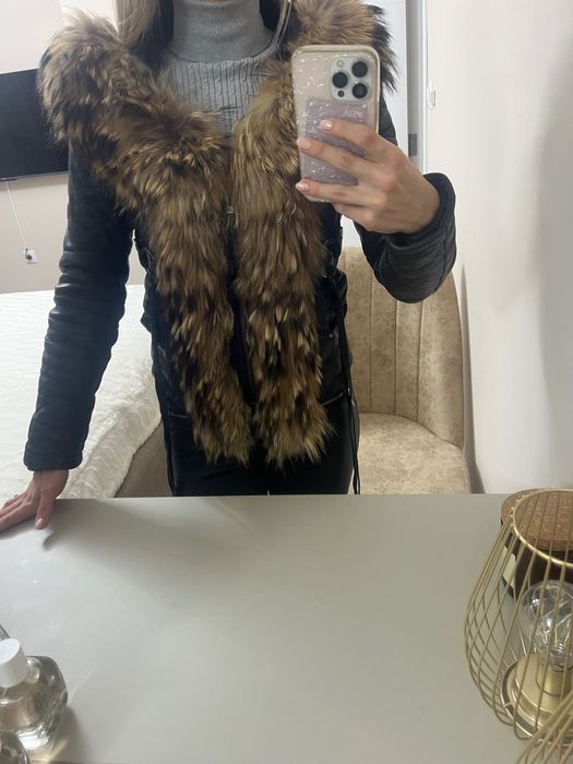 Зимно Яке - естествена кожа