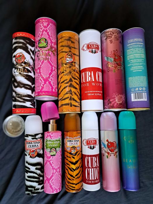 Set 6 parfumuri dama Cuba Paris apa de parfum gramaj 6 x 100ml