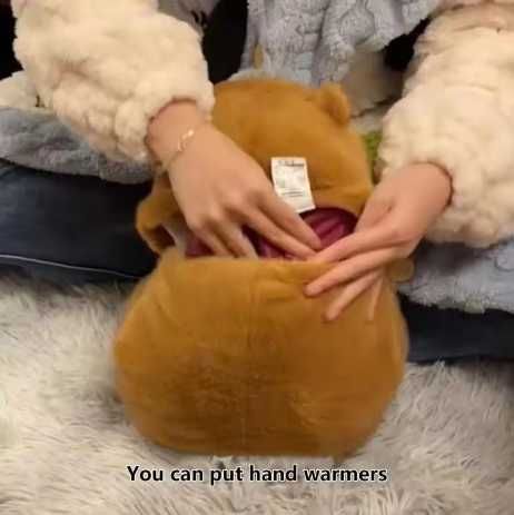 Термо плюшена играчка Капибара против колики, менструални болки и др.