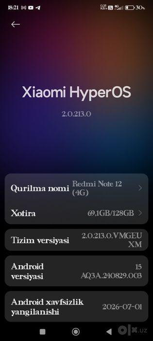 redmi not 12, almashtirish yoki sotiladi, holati zoʼr, iphone x,xs,xr