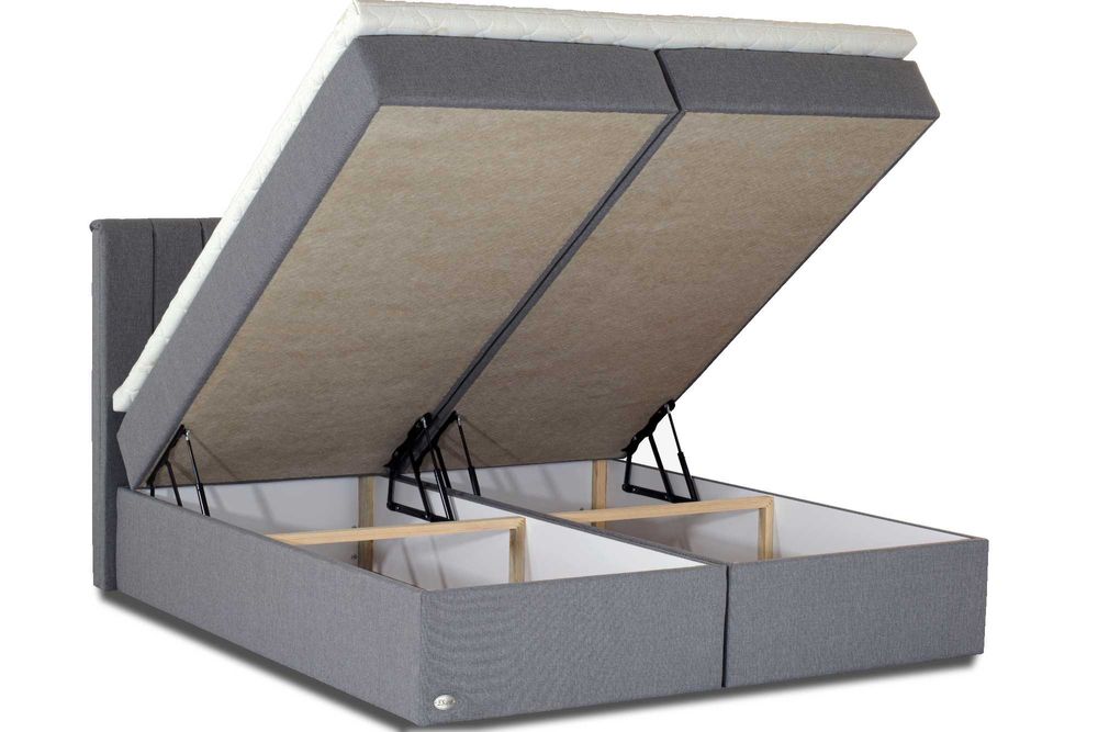 НОВО Континентално бокспринг легло 180/200 с матрак, ракла, топ матрак