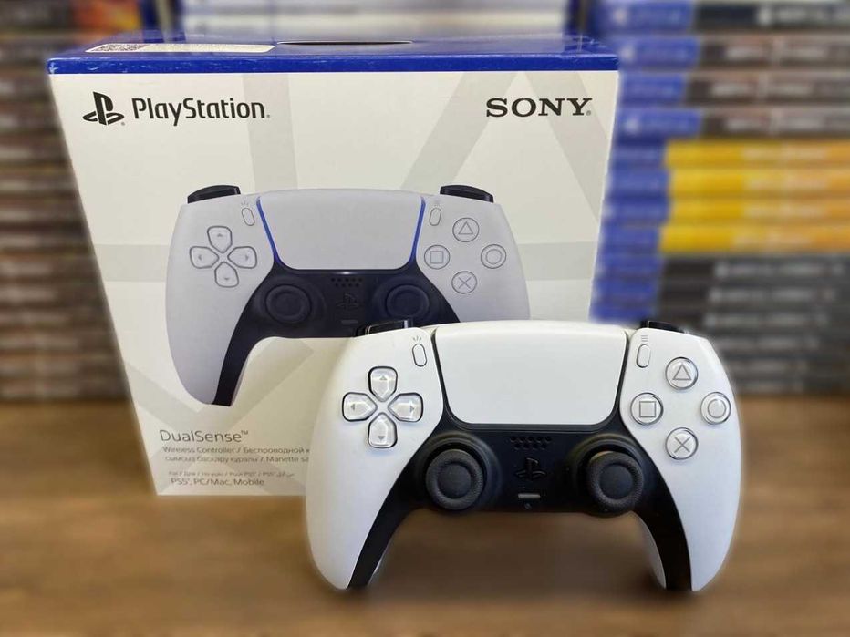 Оригинальный PS5 геймпад Dualsense White/ Джойстик Пс5 Белый