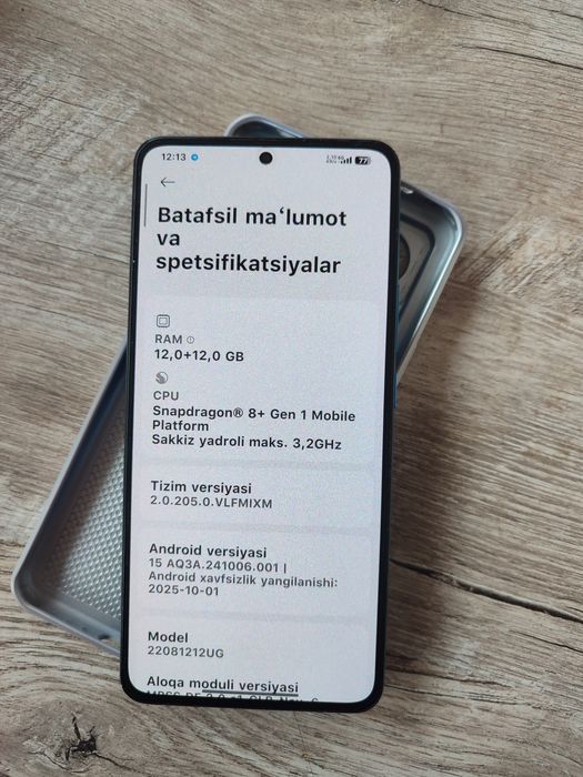 Xiaomi 12t pro   256/12+¹²