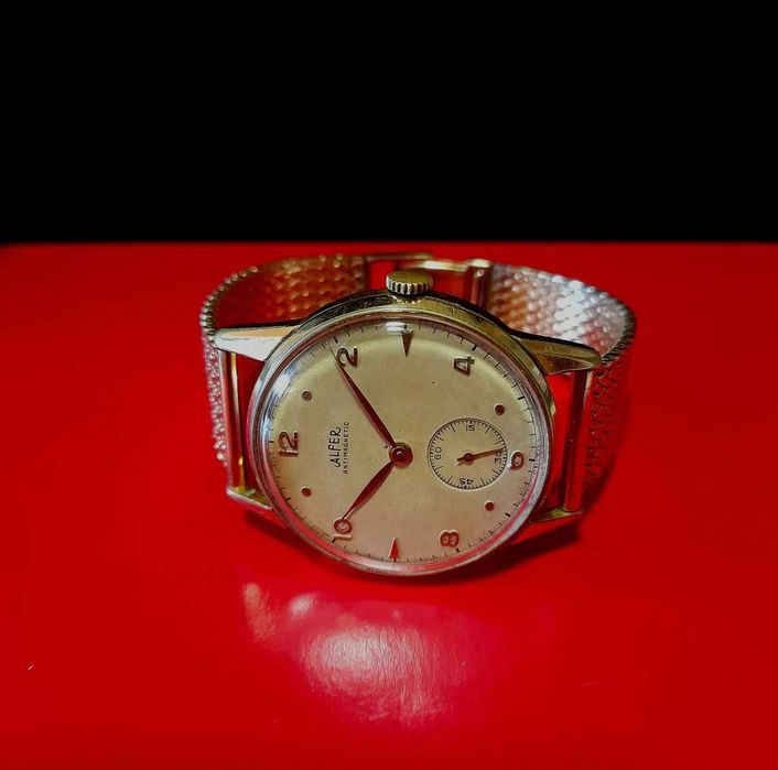 1950 винтидж Swiss Alfer мъжки ръчен часовник