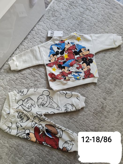 Детски екип комплект за момче Зара Zara за 1,2,3,4,5,6години Мики маус