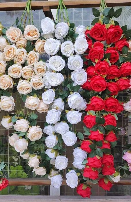 Цветы  Искусственные Лиана Ампельная Роза - Официальный Дистрибьютор