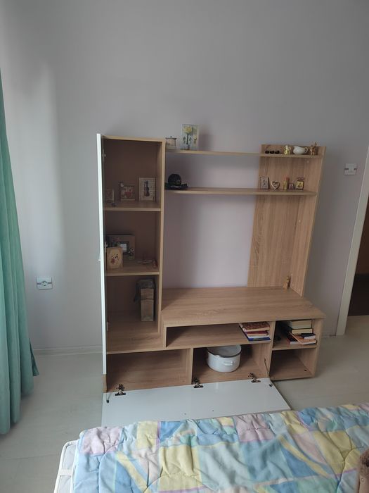 Секция Ива дъб сонома +бял гланц /мебели Виденов