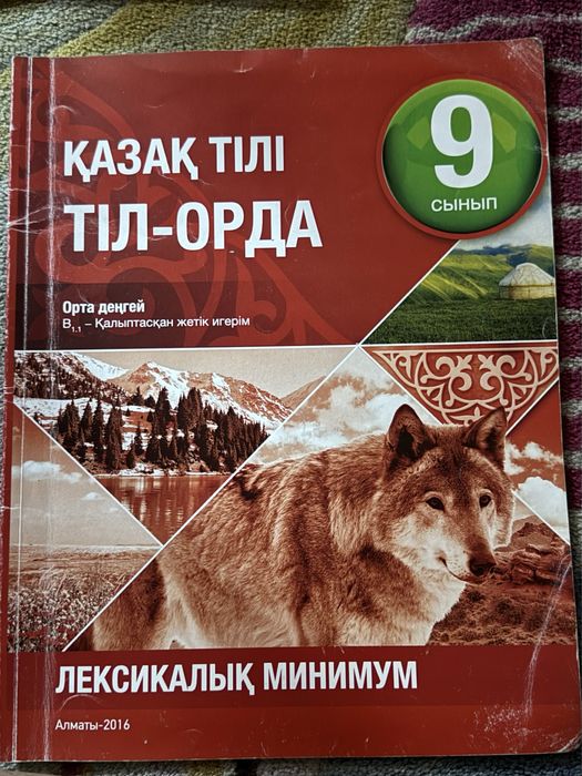 Учебник и Рабочая тетрадь по Казахскому языку за 9 класс
