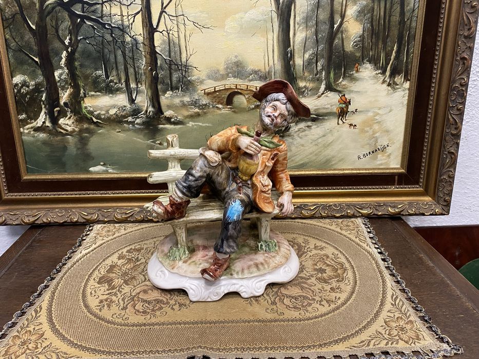 Порцеланова фигура Каподимонте Италия 1970