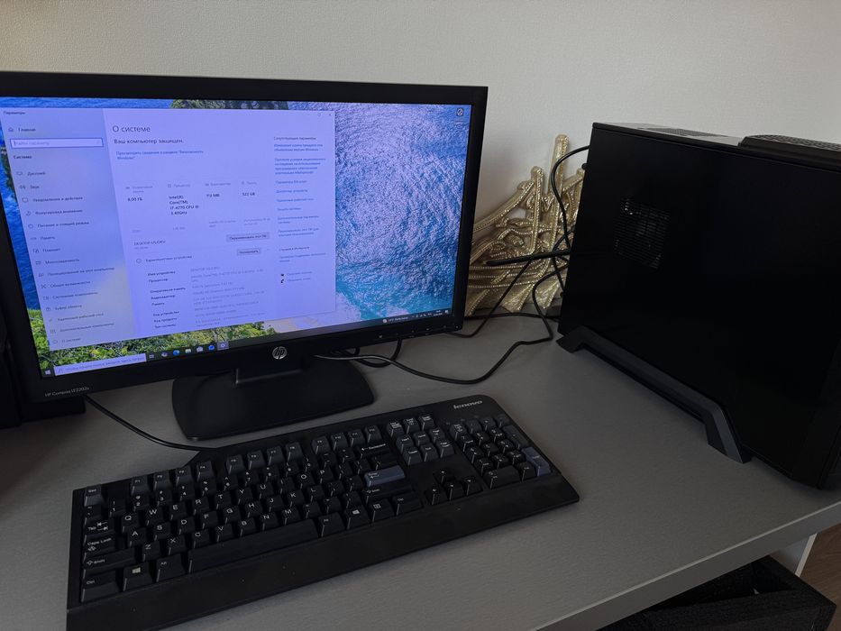 Продам компактный компьютер core i7 4770, 8gb ram, в комплекте монитор