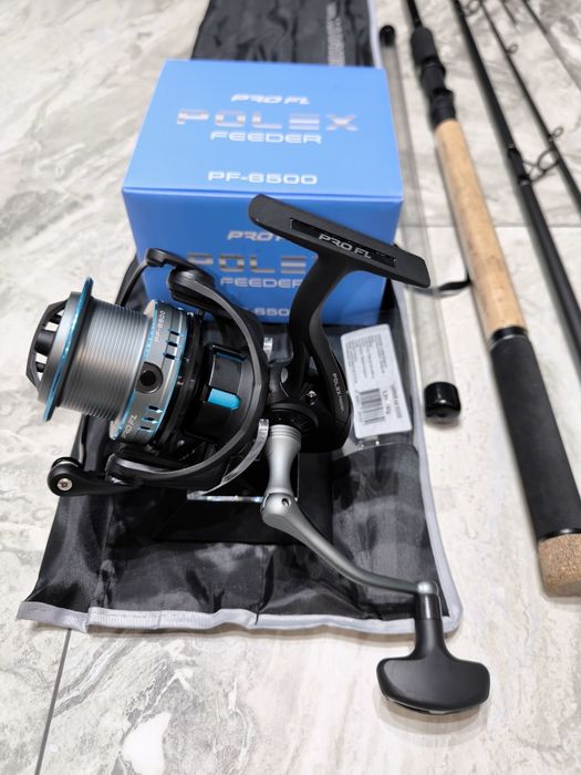 2 Lansete Feeder Robinhan HARRIER 3.60m 180gr + 2 Mulinete PROFL PF650