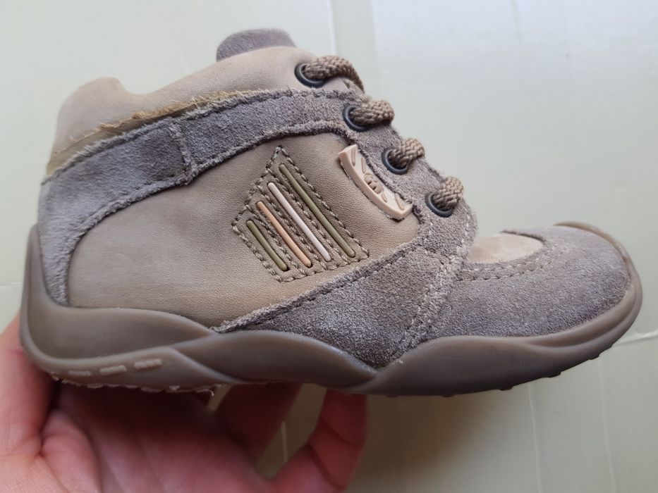 Ghete Elefanten nr. 22, piele nubuck + piele întoarsă, impecabile