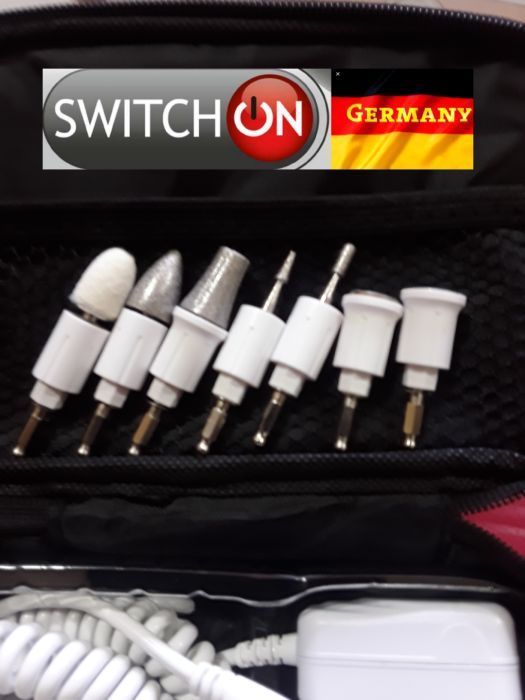 SET MANICHIURĂ SWITCHON (Germania) 5 viteze, 7 accesorii NOU - 70 Lei