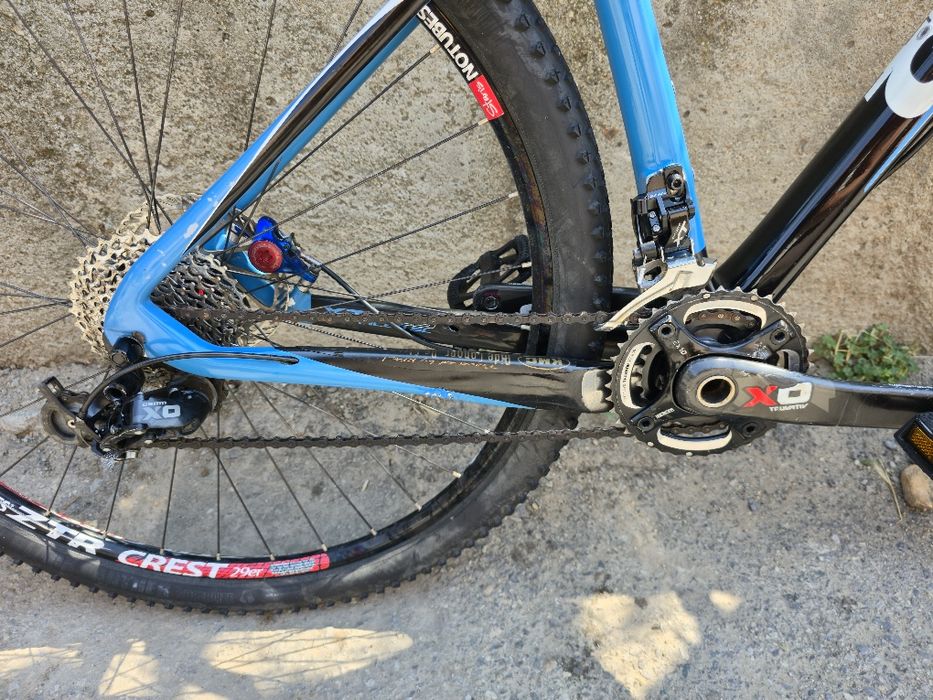 Карбонов планински велосипед Giant XTC 29 цола Fox 32 Kashima 2х10 Sram XO Карбонови курбели М размер рамка, Formula R1 спирачки DT swiss капли