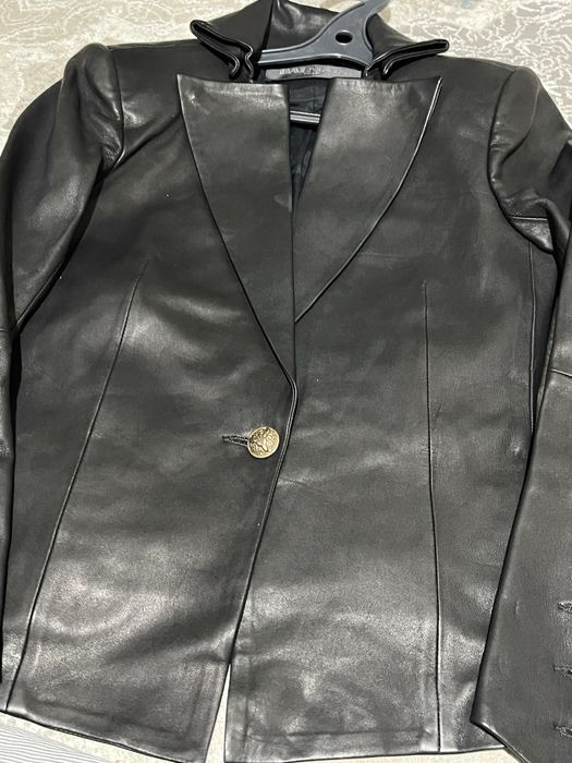 Пиджак кожанный Balmain оригинал