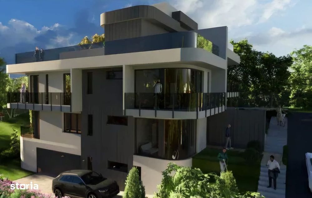 Vila pasiva premium cu lift si terasa panoramica – Grigorescu, zona