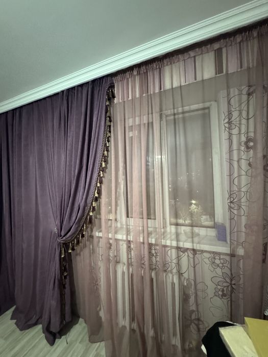 Продам пару шторы+тюль