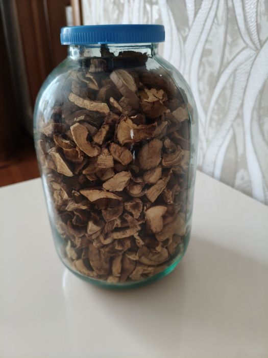 Грибы сушенные подосиновики,белые