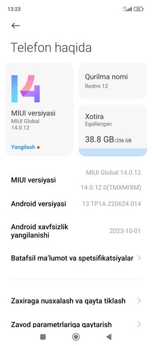 Redmi 12 telefon sroshna sotiladi