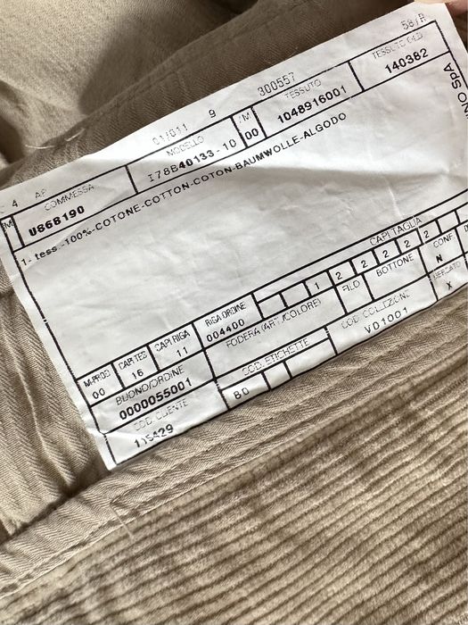 Pantaloni raiati bej VALENTINO