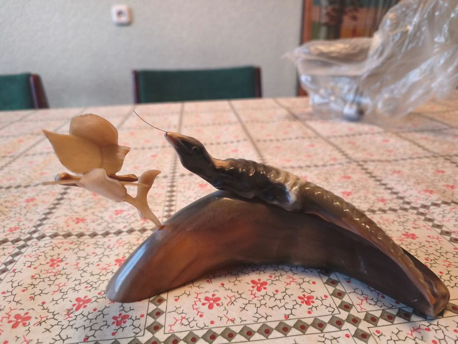 СССР статуэтки из рога и фарфор