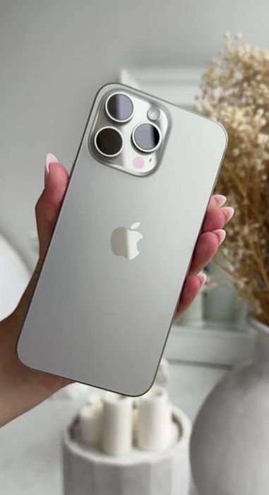 Iphone 15 pro max natural titanium!