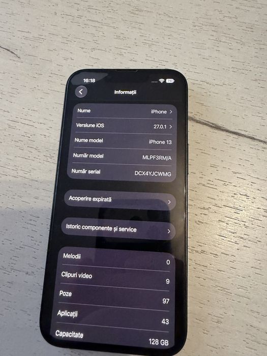 Vand IPHONE 13  Negru