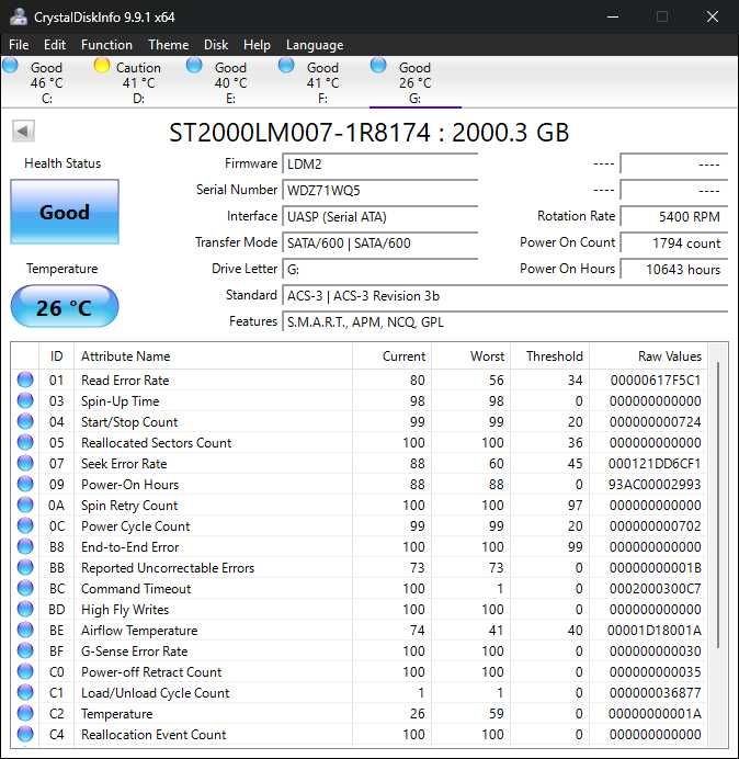 Hard Disc 2TB 2.5"