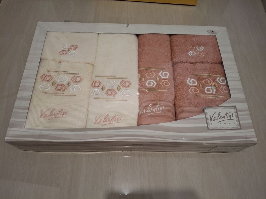 Set 6 prosoape de bumbac Valenti Bianco