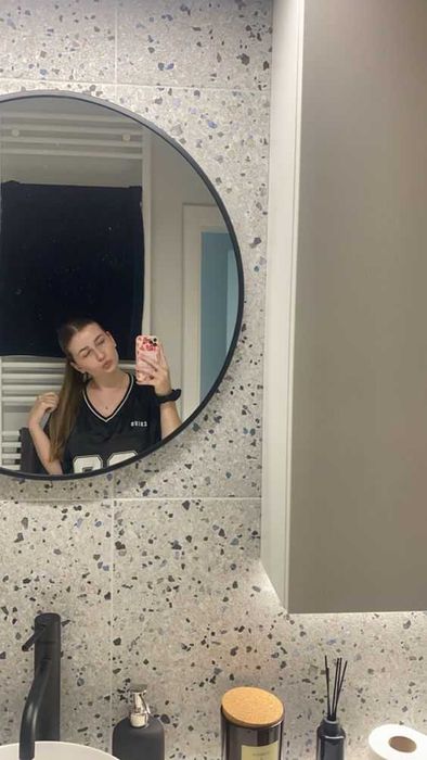 Зеркало круглое настенное интерьерное универсалное думалок ойна