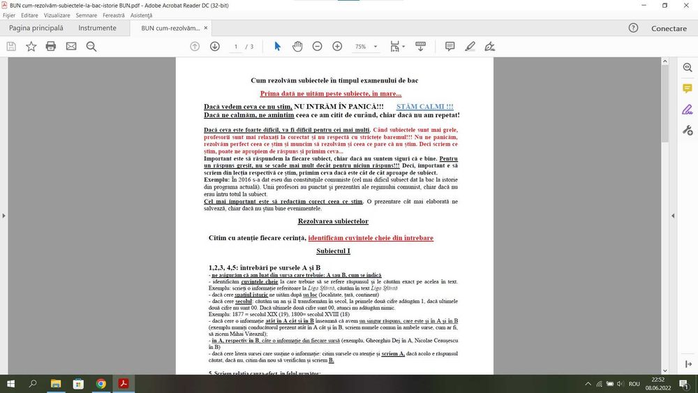 BAC de 10 - Istorie La Preț Bun