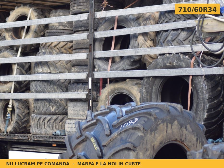 Anvelope Cauciucuri 710/60R34 710/60 R34 710/60-34 7106034 Trelleborg Tractor Punte Spate Utilaje Agricole SH Second Hand GARANTIE Garantie 1 An