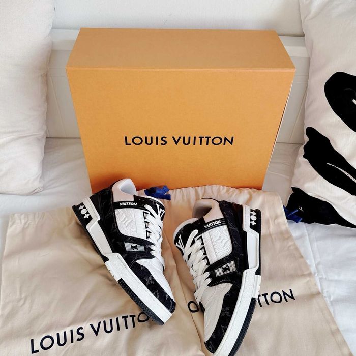 #NOU# Louis Vuitton Trainers Black White - Livrare Verificare Colet -