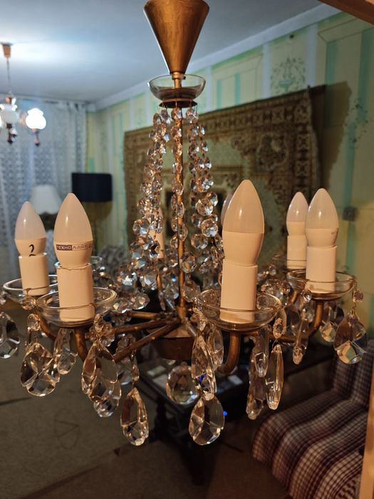 Люстра Чехия 8 рожков