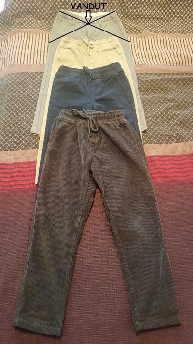 Pantalon copii școală sport activități Zara cotton reserved waikiki