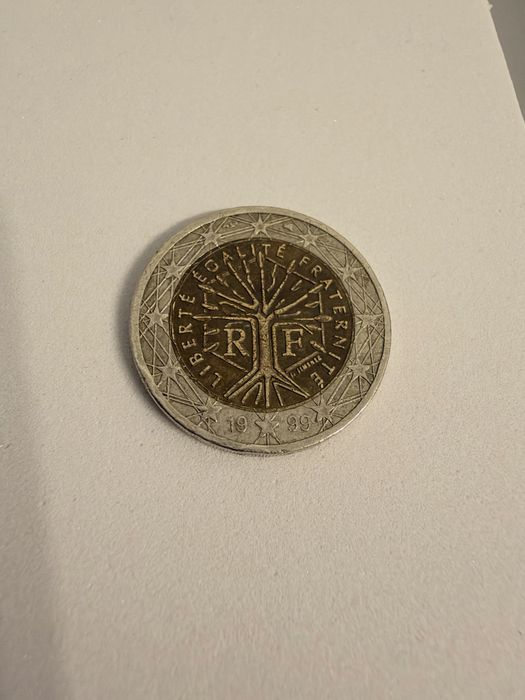 Monedă 2 Euro Franța 1999 - Copacul Vieții (L'Arbre de Vie)