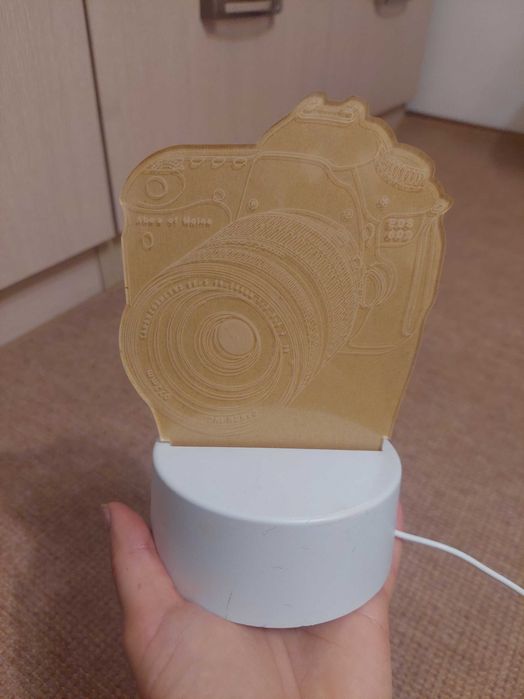 3D лампа с USB, камера canon EOS 60D