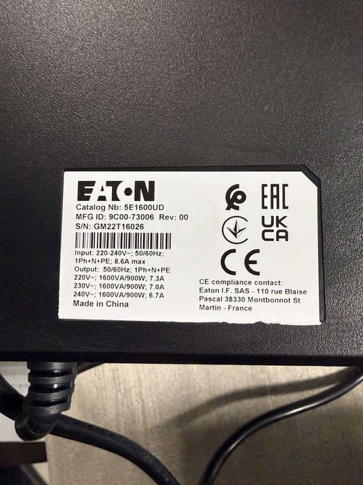 UPS Eaton 5E 1600 USB DIN G2