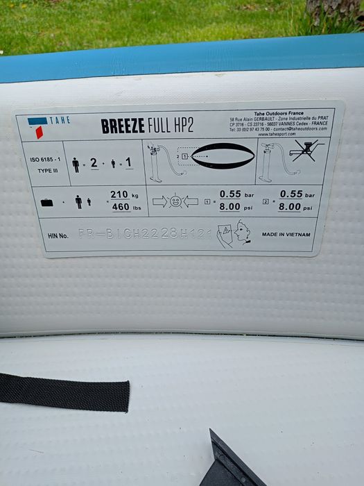 Надуваем каяк TAHE Breeze Full HP3