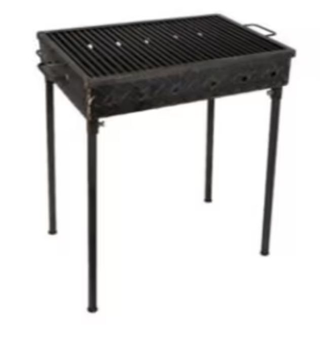 Grătar striat de grădină pe cărbuni 70 / 50 grosimea tablei 5 mm.