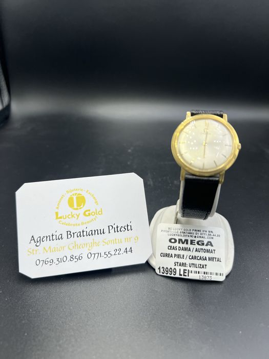 Ceas aur  Omega 18 k 16 gr cod 13873