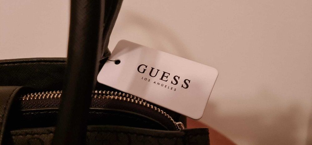 geanta GUESS culoarea COAL / CHARBON - Costello