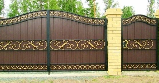 Ворота и забор установкой